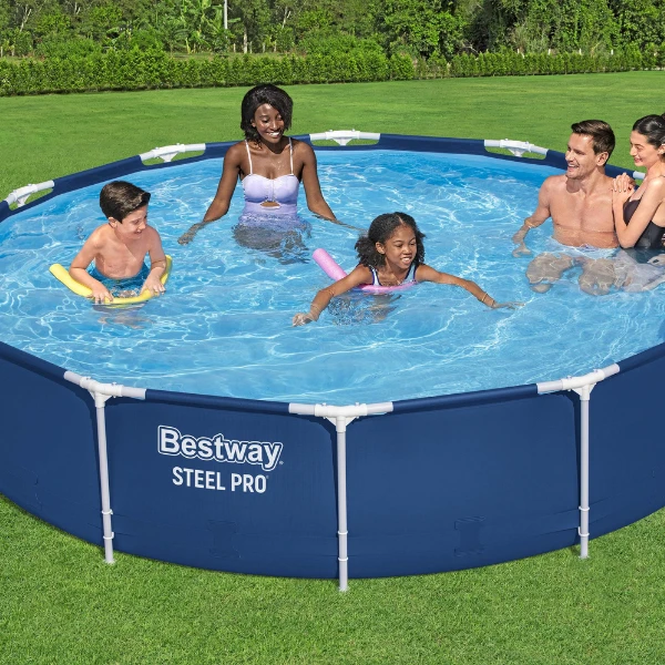 Бассейн bestway pool steel pro 366x76 см, 6473 л, металлический каркас. 2