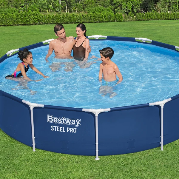 Бассейн bestway pool steel pro 366x76 см, 6473 л, металлический каркас. 3