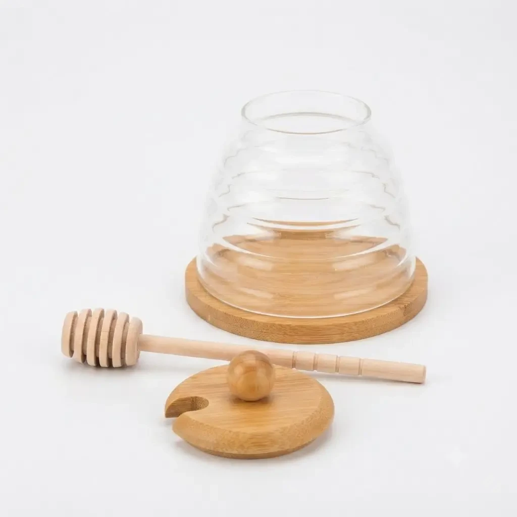 Баночка для меда на подставке 4