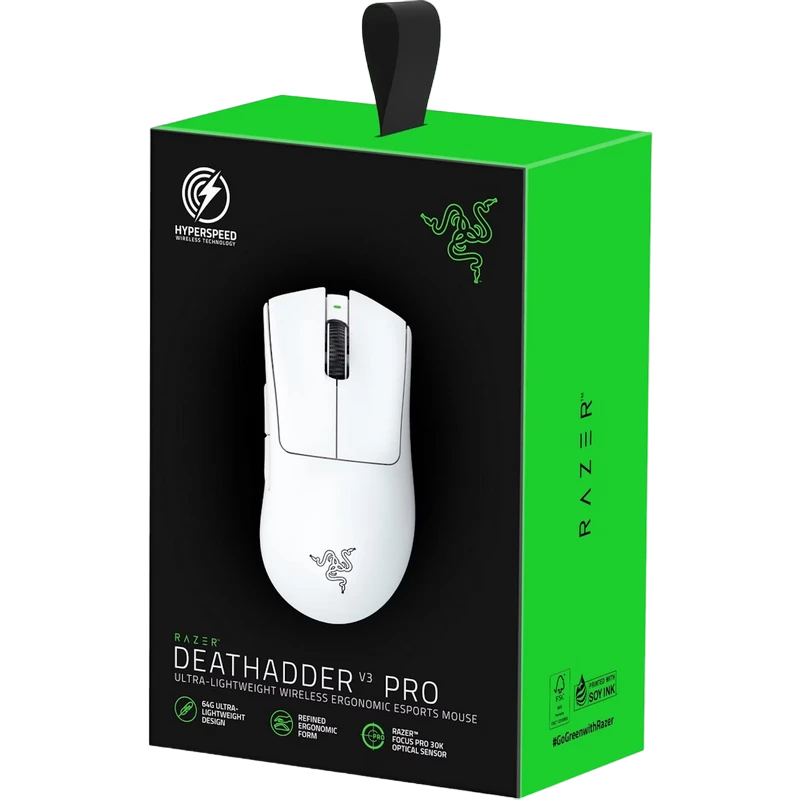 Mouse wireless razer deathadder v3 pro, alb 6