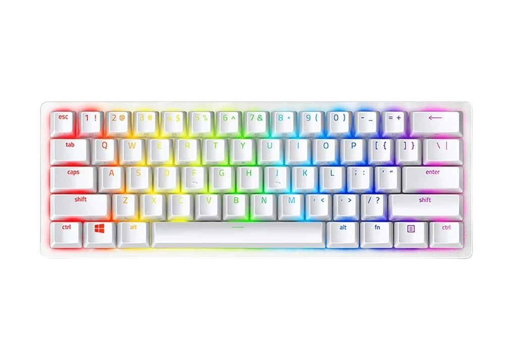 Tastatură razer huntsman mini, cu fir, alb 3