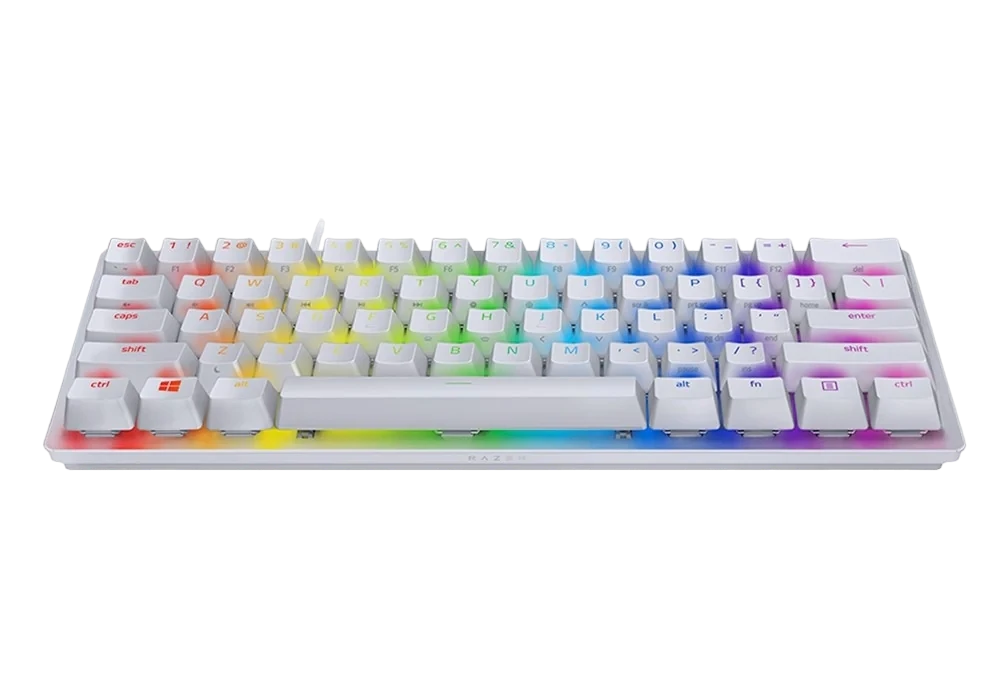 Клавиатура razer huntsman mini, проводное, белый 3