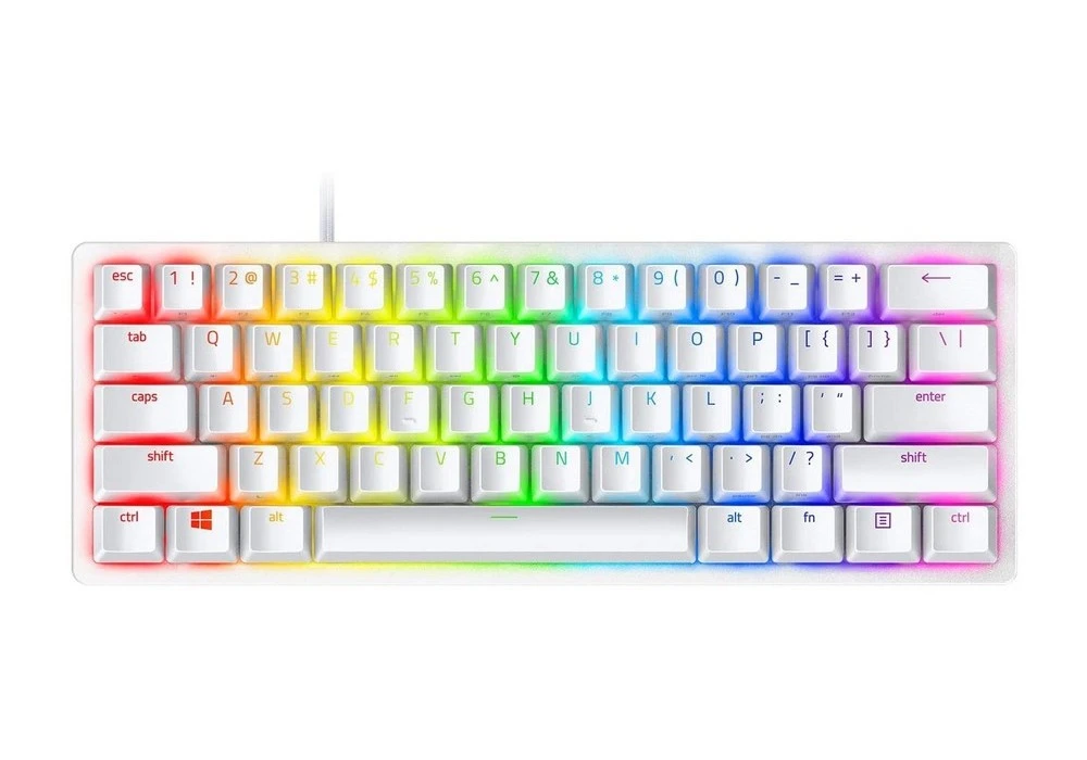 Клавиатура razer huntsman mini, проводное, белый 2