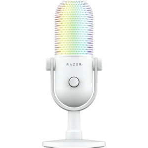 Microfon gaming razer seiren v3 chroma, cu fir, alb