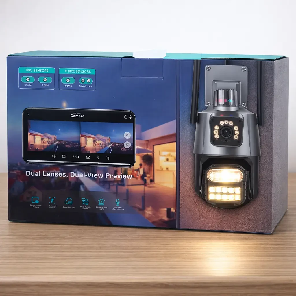 Ip камера видеонаблюдения 8mp ik-p11 h.265x с двойной линзой 6
