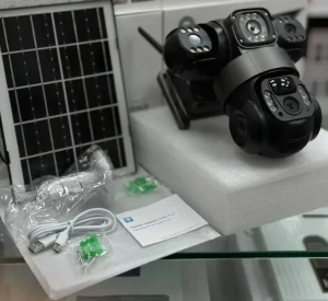 3 lens solar 6mp wifi ptz camera v380pro ik-vts28-w Thumbnail 2