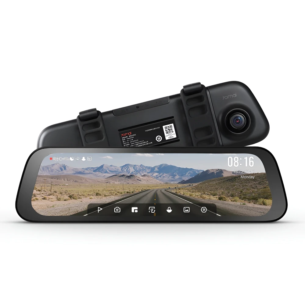 70mai rearview mirror dash cam set + rear camera s500 2