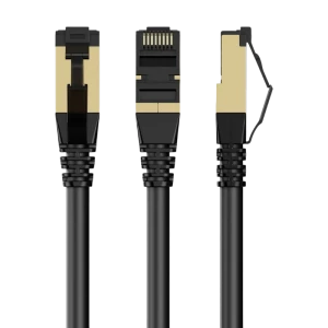 Патч-корд cablexpert pp8-lszhcu-bk-7.5m, cat8 s/ftp, 7,5м, черный