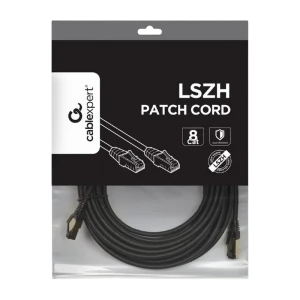 Patch cord cablexpert pp8-lszhcu-bk-7.5m, cat8 s/ftp, 7,5m, negru Thumbnail 2