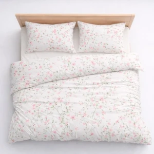 Set lenjerie bumbac eva c.pat 220/240 cm c.plic 200/220 cm (2 buc fețe 50/70 cm)