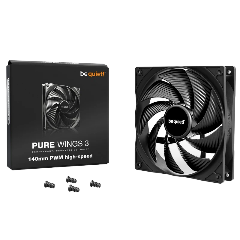 Вентилятор для пк be quiet! pure wings 3 pwm high-speed, 140 мм 3