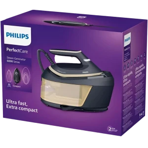 Fier de călcat cu generator de abur philips psg6066/20, 2400w, albastru | auriu Thumbnail 2