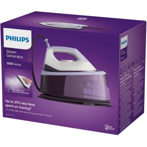 Утюг с парогенератором philips psg3000/30, 2400вт, белый | фиолетовый Thumbnail 4