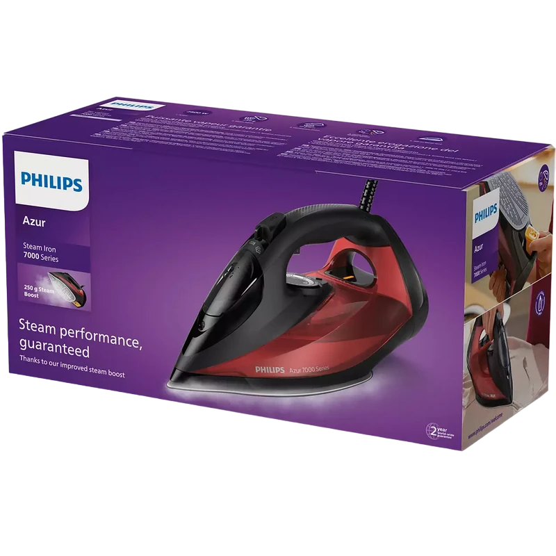Утюг philips dst7022/40, 2800вт, черный | красный 5