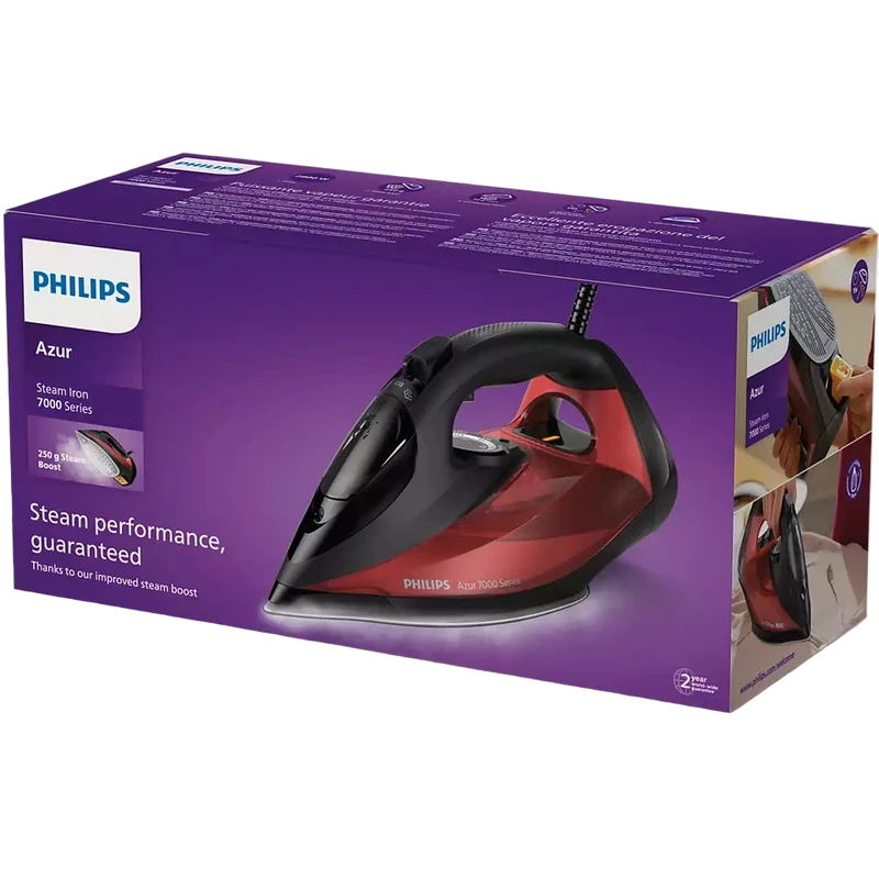 Утюг philips dst7022/40, 2800вт, черный | красный 4