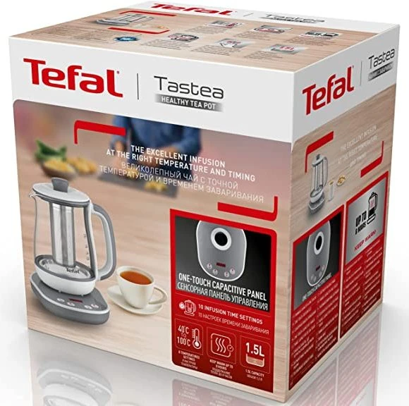 Fierbător electric tefal bj551b10, gri / alb 5