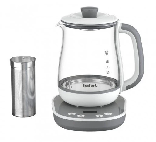 Fierbător electric tefal bj551b10, gri / alb 11