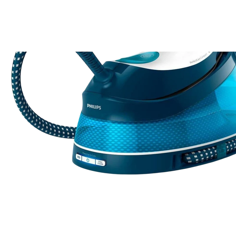 Утюг с парогенератором philips gc7840/20, 2400вт, синий 9