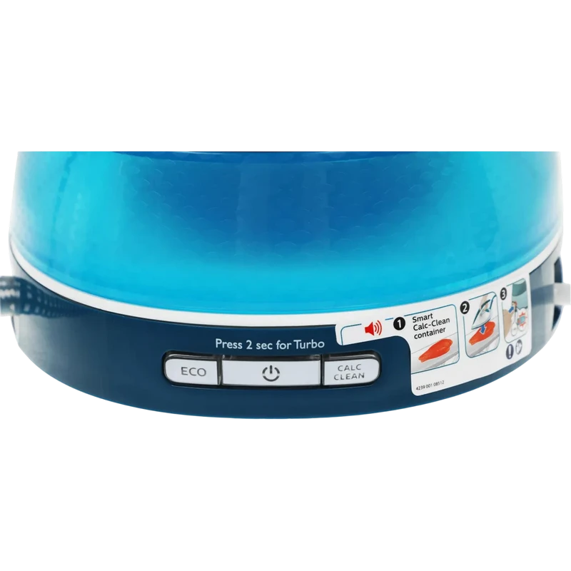 Утюг с парогенератором philips gc7840/20, 2400вт, синий 11