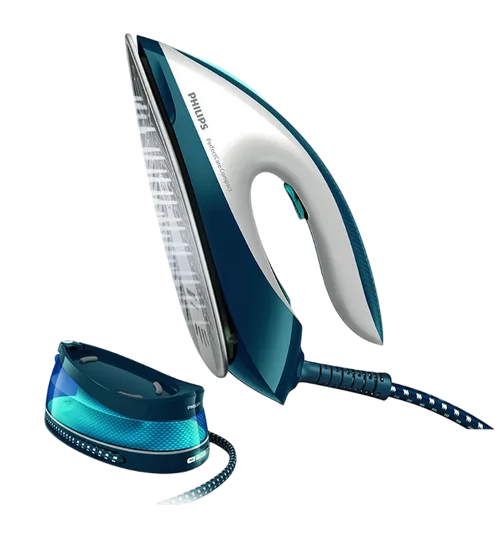Утюг с парогенератором philips gc7840/20, 2400вт, синий 7