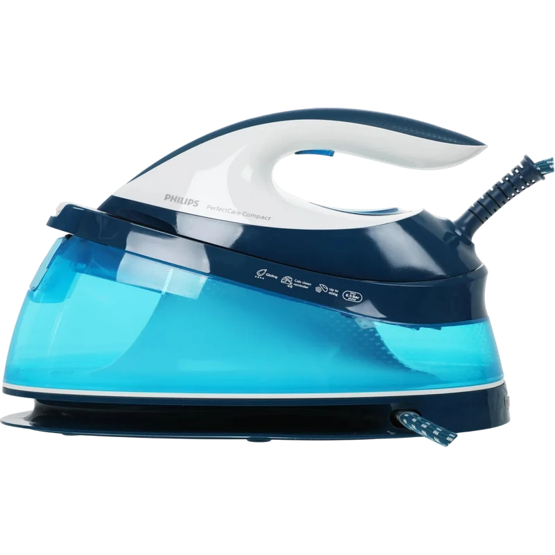 Утюг с парогенератором philips gc7840/20, 2400вт, синий 3