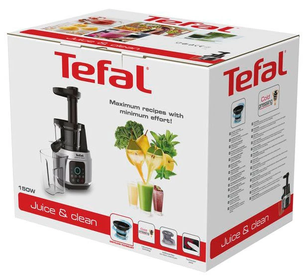 Соковыжималка tefal zc420e38, черный нержавеющая сталь 16