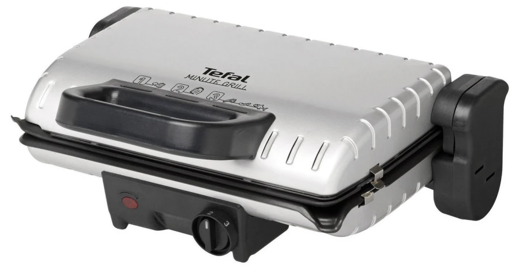 Электрический гриль tefal minute, 1600вт, серебристый 3