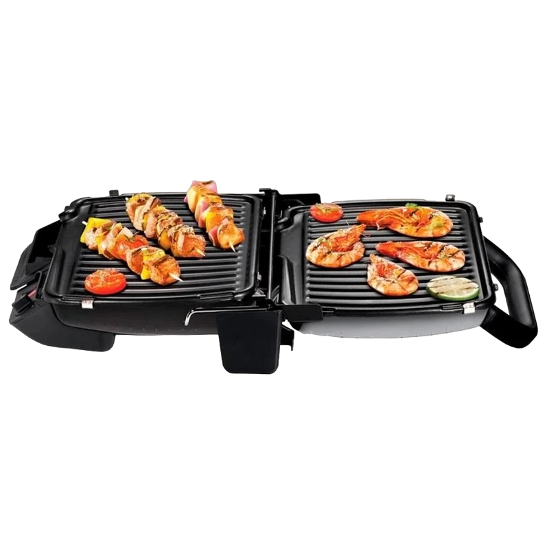 Электрический гриль tefal gourmet, 2000вт, серебристый 2