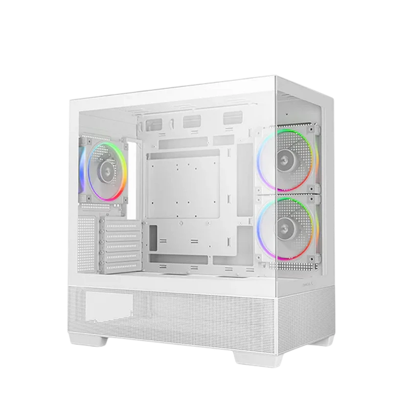 Компьютерный корпус deepcool cg380 3f wh, mini-tower, без блока питания, белый 4
