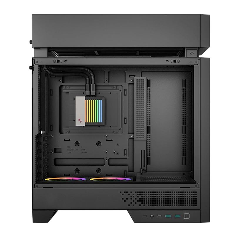 Компьютерный корпус deepcool cl6600, midi-tower, без блока питания, чёрный 5