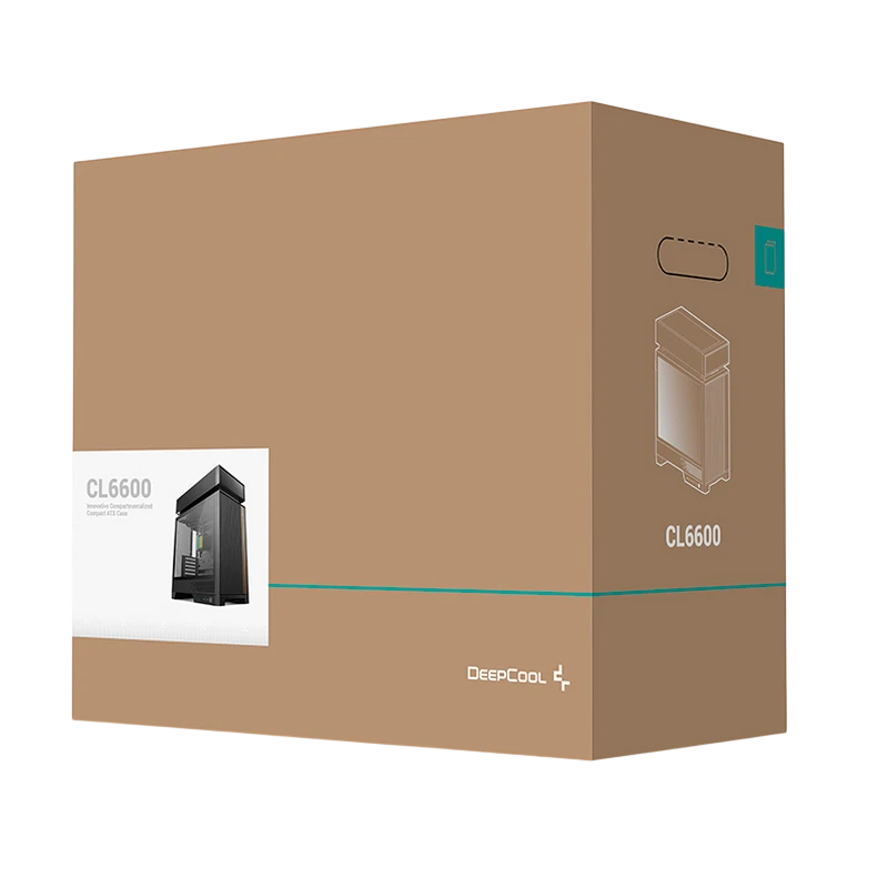Компьютерный корпус deepcool cl6600, midi-tower, без блока питания, чёрный 7