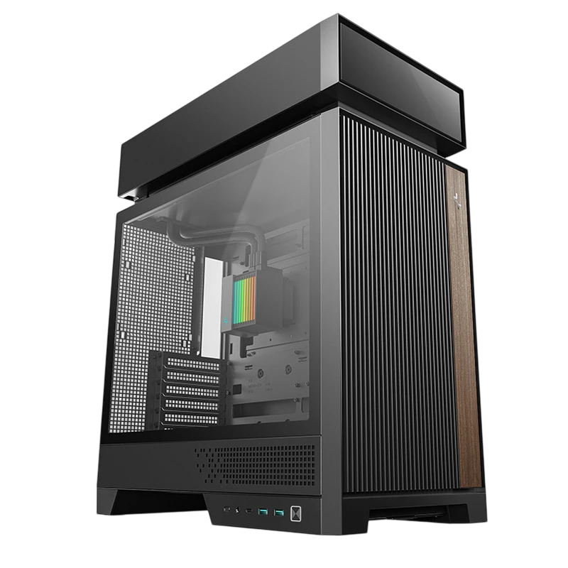 Компьютерный корпус deepcool cl6600, midi-tower, без блока питания, чёрный 9