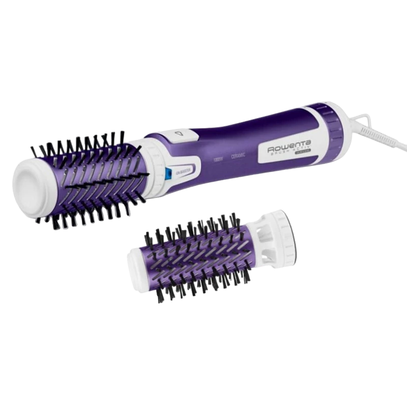 Фен-щётка rowenta activ volume & shine cf9530f0, 1000 вт, фиолетовый | белый 10