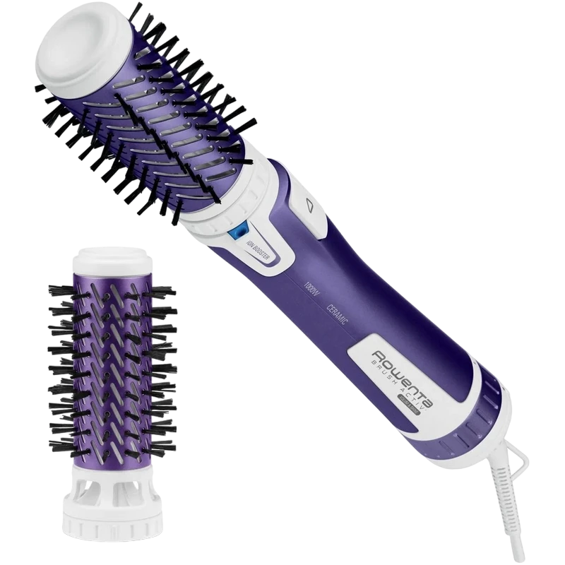 Фен-щётка rowenta activ volume & shine cf9530f0, 1000 вт, фиолетовый | белый 4