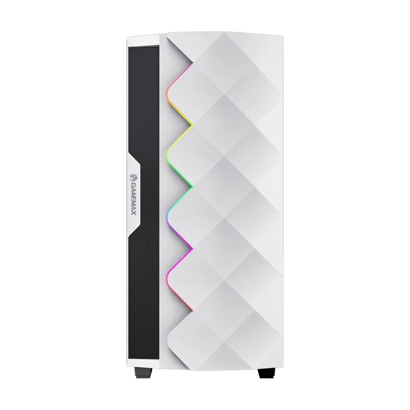 Компьютерный корпус gamemax diamond cp wt, midi-tower, без блока питания, белый 6