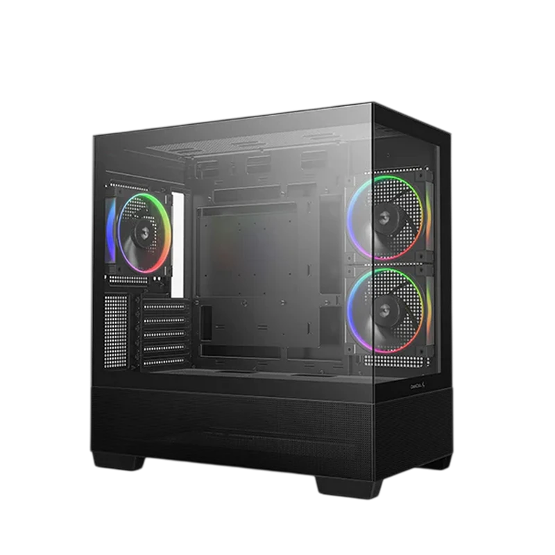 Carcasă pc deepcool cg380 3f, mini-tower, fără psu, negru 3