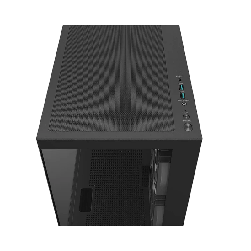 Carcasă pc deepcool cg380 3f, mini-tower, fără psu, negru 5