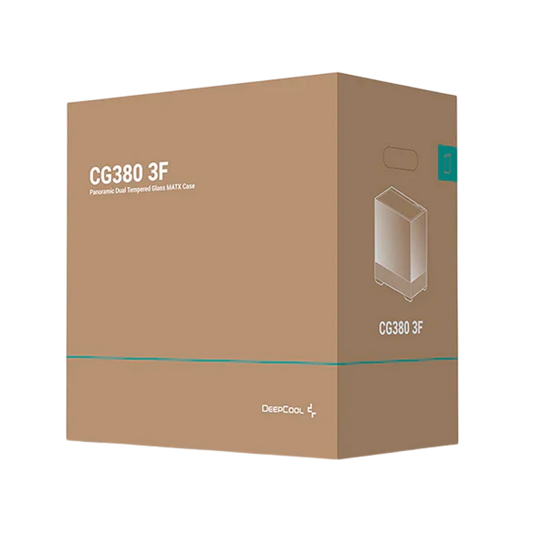 Carcasă pc deepcool cg380 3f, mini-tower, fără psu, negru 6