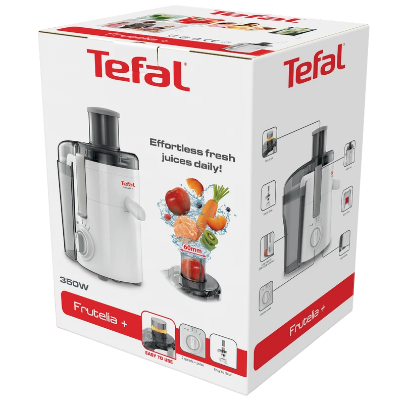 Соковыжималка tefal ze370138, белый 8