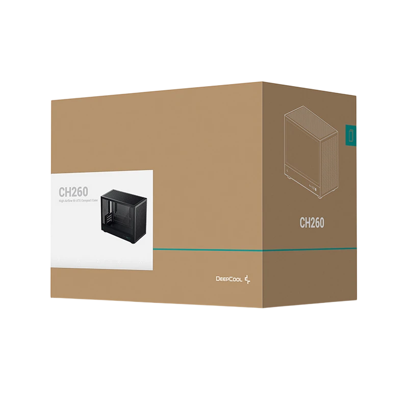 Carcasă pc deepcool ch260, fără psu, negru 7
