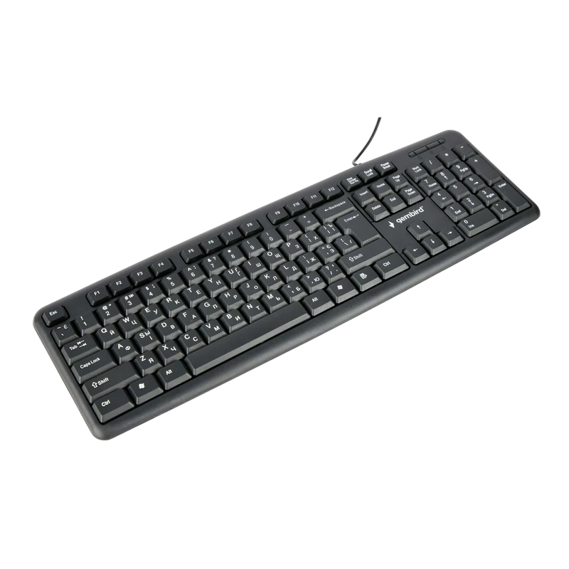 Клавиатура gembird kb-u-103-ua, проводное, чёрный 3