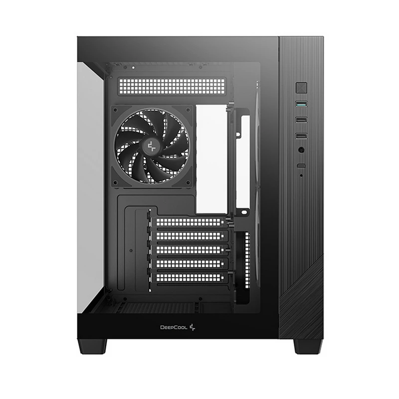 Компьютерный корпус deepcool cg330 3f, midi-tower, без блока питания, чёрный 5