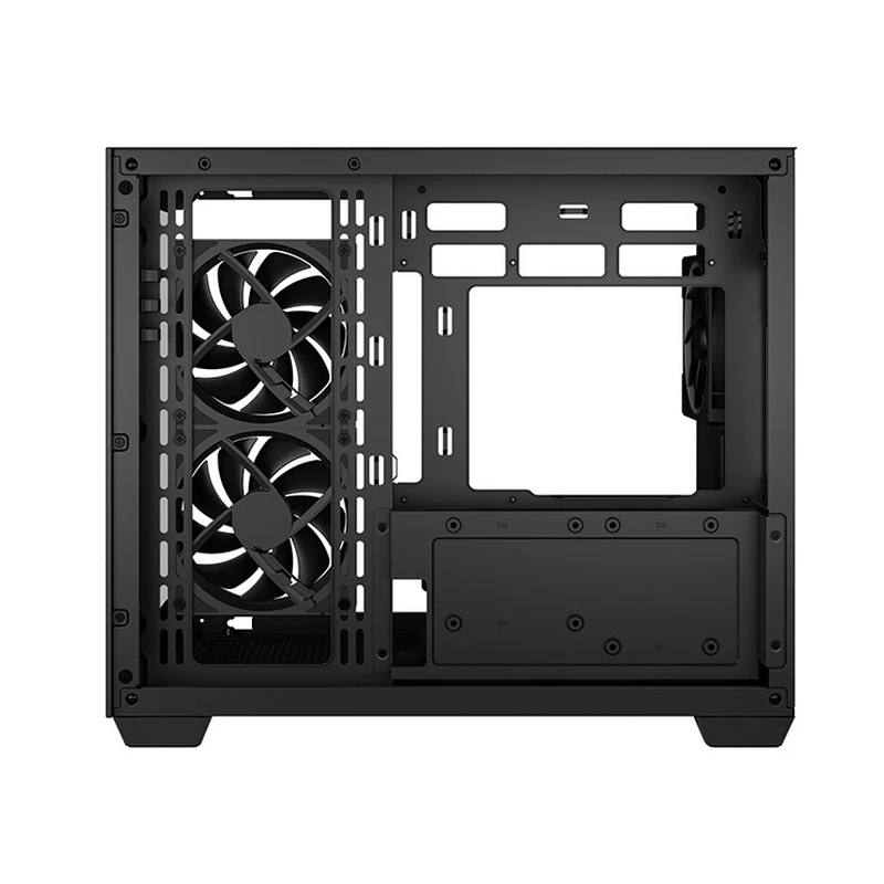 Компьютерный корпус deepcool cg330 3f, midi-tower, без блока питания, чёрный 3