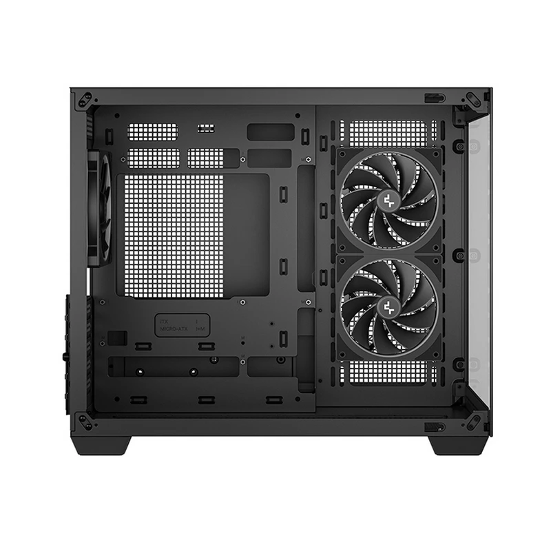 Компьютерный корпус deepcool cg330 3f, midi-tower, без блока питания, чёрный 4