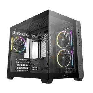 Компьютерный корпус deepcool cg330 3f, midi-tower, без блока питания, чёрный