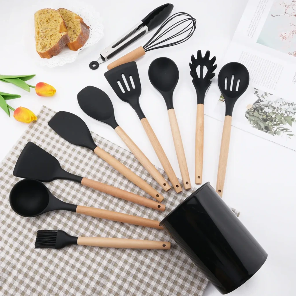 Set spatule 12 buc, negru (57-1) 5