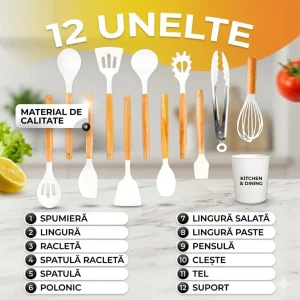 Set spatule 12 buc, alb (57-5) Thumbnail 2