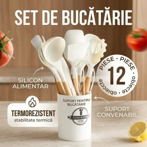 Set spatule 12 buc, alb (57-5)