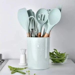 Set spatule 12 buc, verde deschis (57-3)