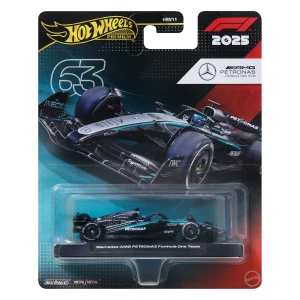 Hot wheels 1:64 mașinuță de colecție "formula 1: mercedes-benz #63" Thumbnail 4